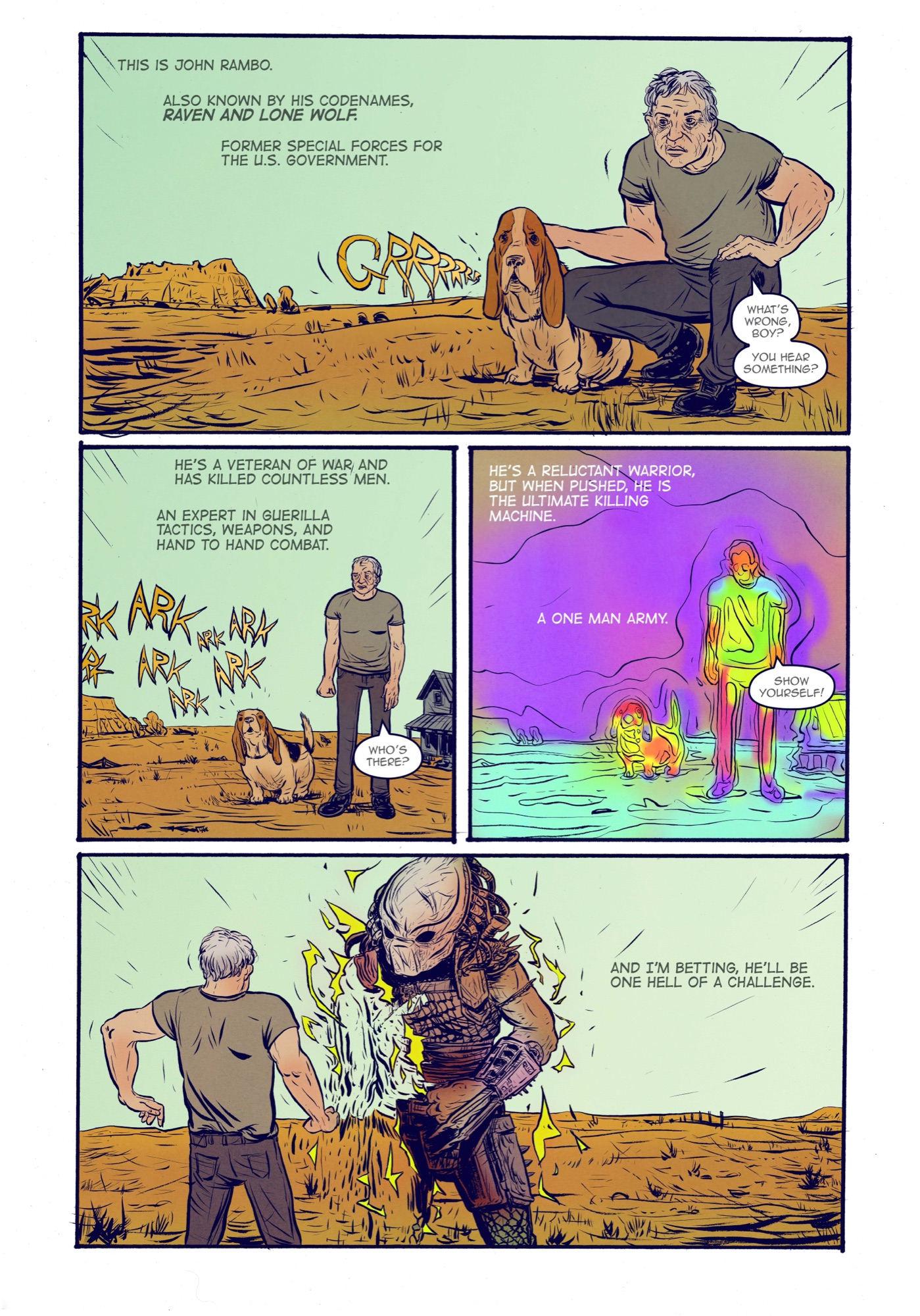 Rambo vs Predator, page 1