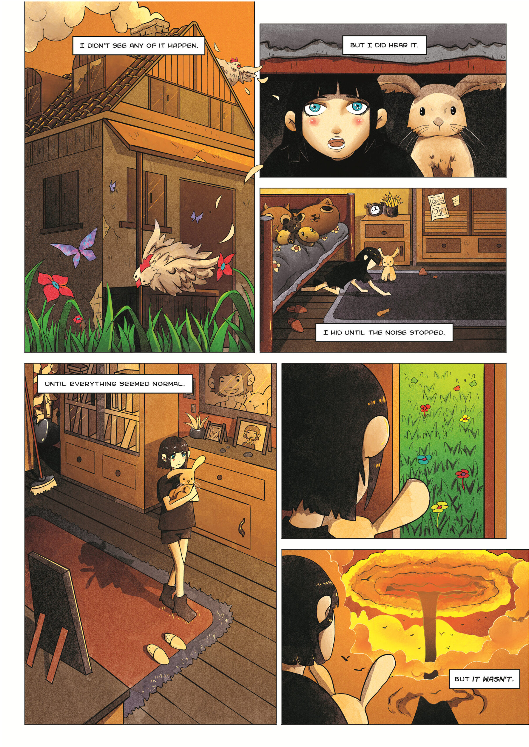 LAND horror comic book page 2 artwork